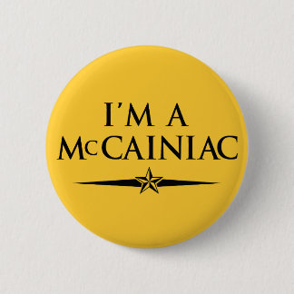 Badge Rond 5 Cm Je suis un bouton McCainiac