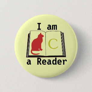 Badge Rond 5 Cm Je suis un bouton Reader