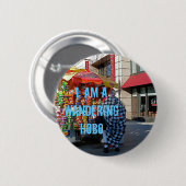 Badge Rond 5 Cm Je suis un clochard errant (Devant & derrière)