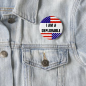 BADGE ROND 5 CM JE SUIS UN DÉPLORABLE (En situation)