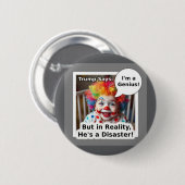 Badge Rond 5 Cm Je suis un dessin génial de clown de bébé (Devant & derrière)