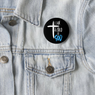 Badge Rond 5 Cm Je suis un enfant de Dieu