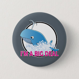 Badge Rond 5 Cm Je suis un gros problème - Standard, bouton rond d