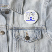 Badge Rond 5 Cm Je suis un guerrier de l'arthrite juvénile (En situation)