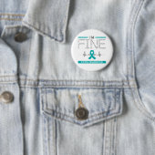 Badge Rond 5 Cm Je suis un guerrier du PCOS (En situation)