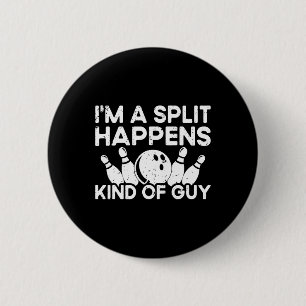 Badge Rond 5 Cm Je suis un joueur de quilles à la suite d'une fiss