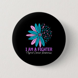 Badge Rond 5 Cm Je Suis Un Lutte Contre Le Cancer Du Thyroïde Flow