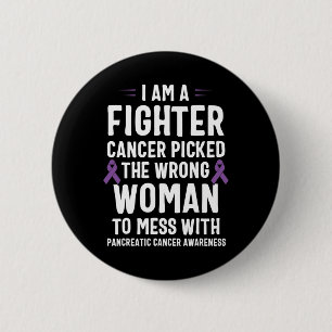 Badge Rond 5 Cm Je Suis Un Lutte Pancréatique Cancer Sensibilisati