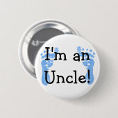 Badge Rond 5 Cm Je suis un oncle ! (Devant & derrière)