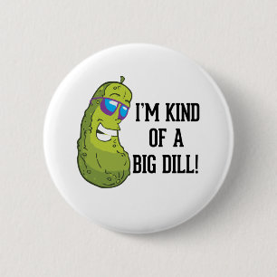 Badge Rond 5 Cm Je suis un peu un grand calembour d'aneth
