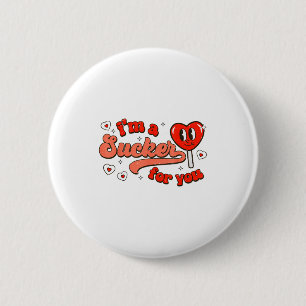 Badge Rond 5 Cm Je suis un pigeon pour vous Cœur de bonbon Drôle J
