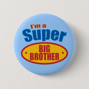 Badge Rond 5 Cm Je suis un super grand frère
