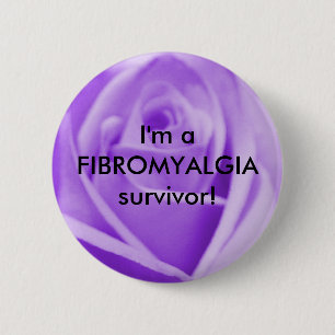 Badge Rond 5 Cm Je suis un survivant de FIBROMYALGIE ! - bouton