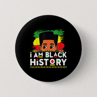 Badge Rond 5 Cm Je suis un T-shirt d'histoire noire pour les enfan