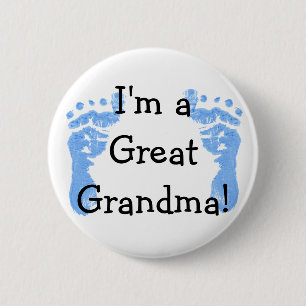Badge Rond 5 Cm Je suis une grande grand-maman !