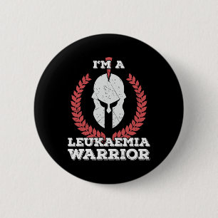 Badge Rond 5 Cm Je suis une leucémie guerrière sensibilisation à l