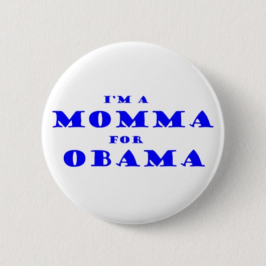 Badge Rond 5 Cm Je suis une maman pour Obama (Devant)