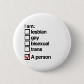 Badge Rond 5 Cm Je suis une personne LGBT (Devant)