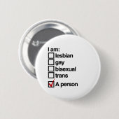 Badge Rond 5 Cm Je suis une personne LGBT (Devant & derrière)