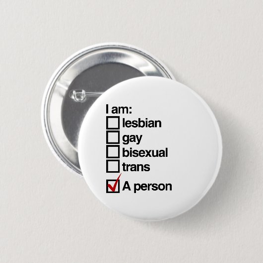Badge Rond 5 Cm Je suis une personne LGBT (Devant & derrière)