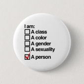 Badge Rond 5 Cm Je suis une personne - non-discrimination (Devant)