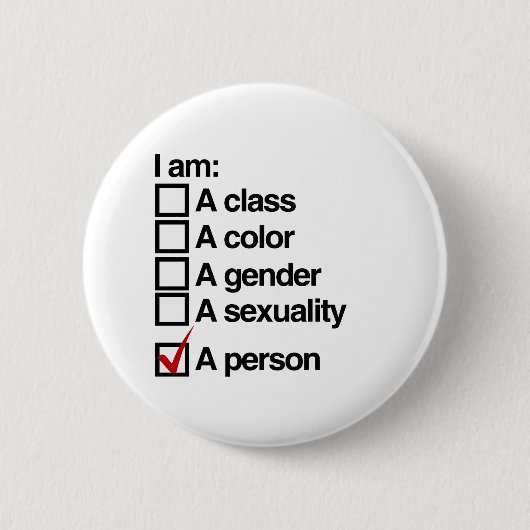 Badge Rond 5 Cm Je suis une personne - non-discrimination (Devant)