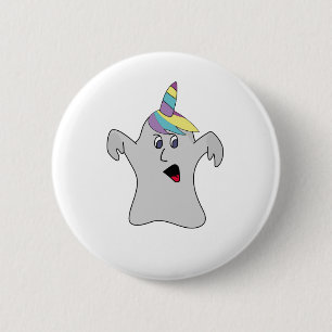 Badge Rond 5 Cm Je suis une Unicorne Boonicorn mignonne Ghost