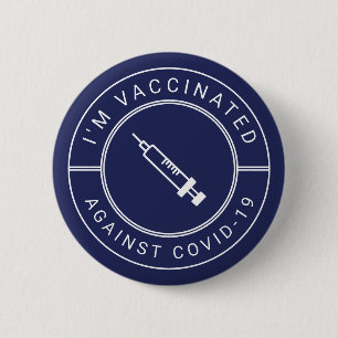 Badge Rond 5 Cm Je suis vacciné contre le covid-19 Professional B