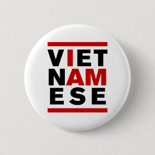 BADGE ROND 5 CM JE SUIS VIETNAMIEN