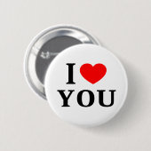 BADGE ROND 5 CM JE T'❤️ JE T'AIME, JE T'AIME. (Devant & derrière)