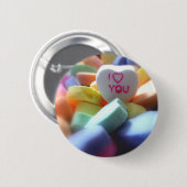 Badge Rond 5 Cm Je t'aime (Devant & derrière)