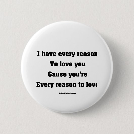 Badge Rond 5 Cm Je t'aime (Devant)