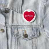 BADGE ROND 5 CM JE T'AIME (En situation)