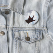 Badge Rond 5 Cm JE T'AIME dans la langue des signes (En situation)