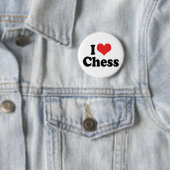 Badge Rond 5 Cm Je T'aime Échecs de Cœur (En situation)
