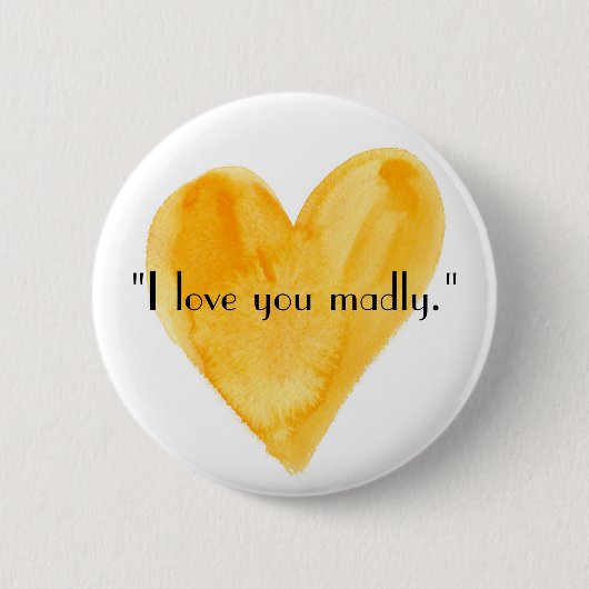 Badge Rond 5 Cm Je t'aime follement Pin (Devant)
