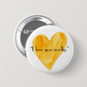 Badge Rond 5 Cm Je t'aime follement Pin (Devant & derrière)