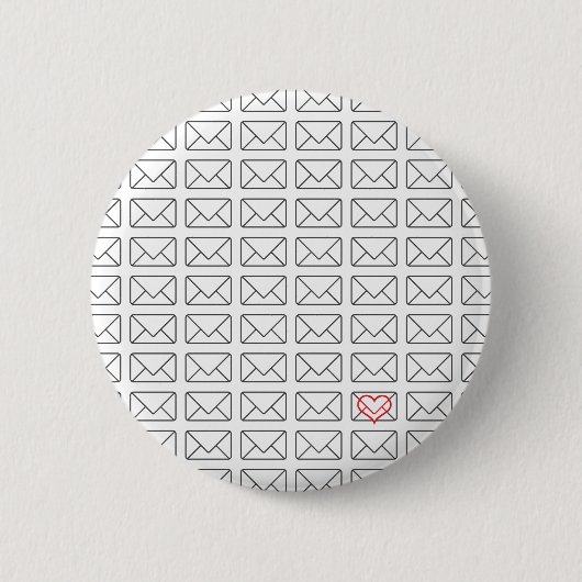 Badge Rond 5 Cm Je t'aime note inspirée (Devant)
