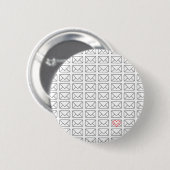 Badge Rond 5 Cm Je t'aime note inspirée (Devant & derrière)