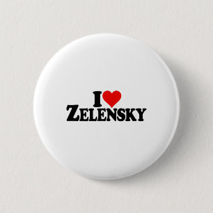 Badge Rond 5 Cm Je t'aime Zelensky Volodymyr Ukraine Ukr 1