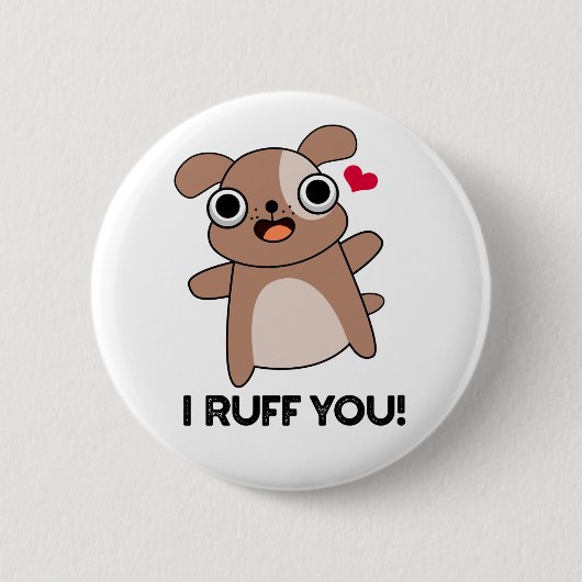 Badge Rond 5 Cm Je T'Emmerde Drôle Chien Pun (Devant)