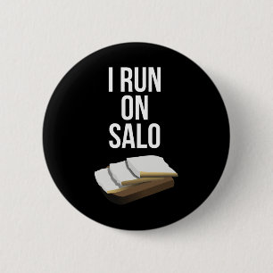 Badge Rond 5 Cm Je tourne au salo Drôle d'amant de lard de porc uk