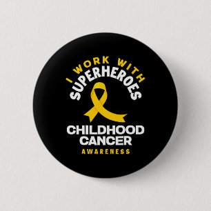 Badge Rond 5 Cm Je Travaille Avec Les Superhéros Infirmière Oncolo