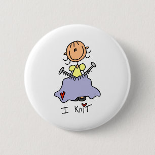 Badge Rond 5 Cm Je tricote