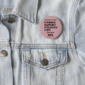 Badge Rond 5 Cm Je vais battre APS (En situation)