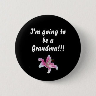 Badge Rond 5 Cm Je vais être une grand-maman, bouton rond de pouce