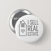 Badge Rond 5 Cm Je Vends Maison Promotionnelle Immobilier (Devant & derrière)