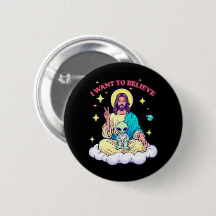 Badge Rond 5 Cm Je veux croire