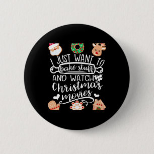 Badge Rond 5 Cm Je veux juste faire cuire des trucs Regarder les f