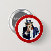 Badge Rond 5 Cm Je veux que vous vous boutonniez (Devant & derrière)